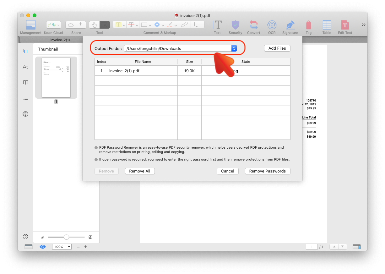 protect the pdf file from copying for mac